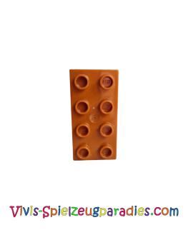 Lego Duplo Platte  Basic 2x4 Dick   (40666) Dunkelorange